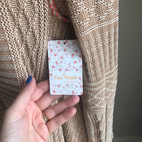 SOLD Free People Multi-Texture Sand Cardigan - Picture 7 of 8